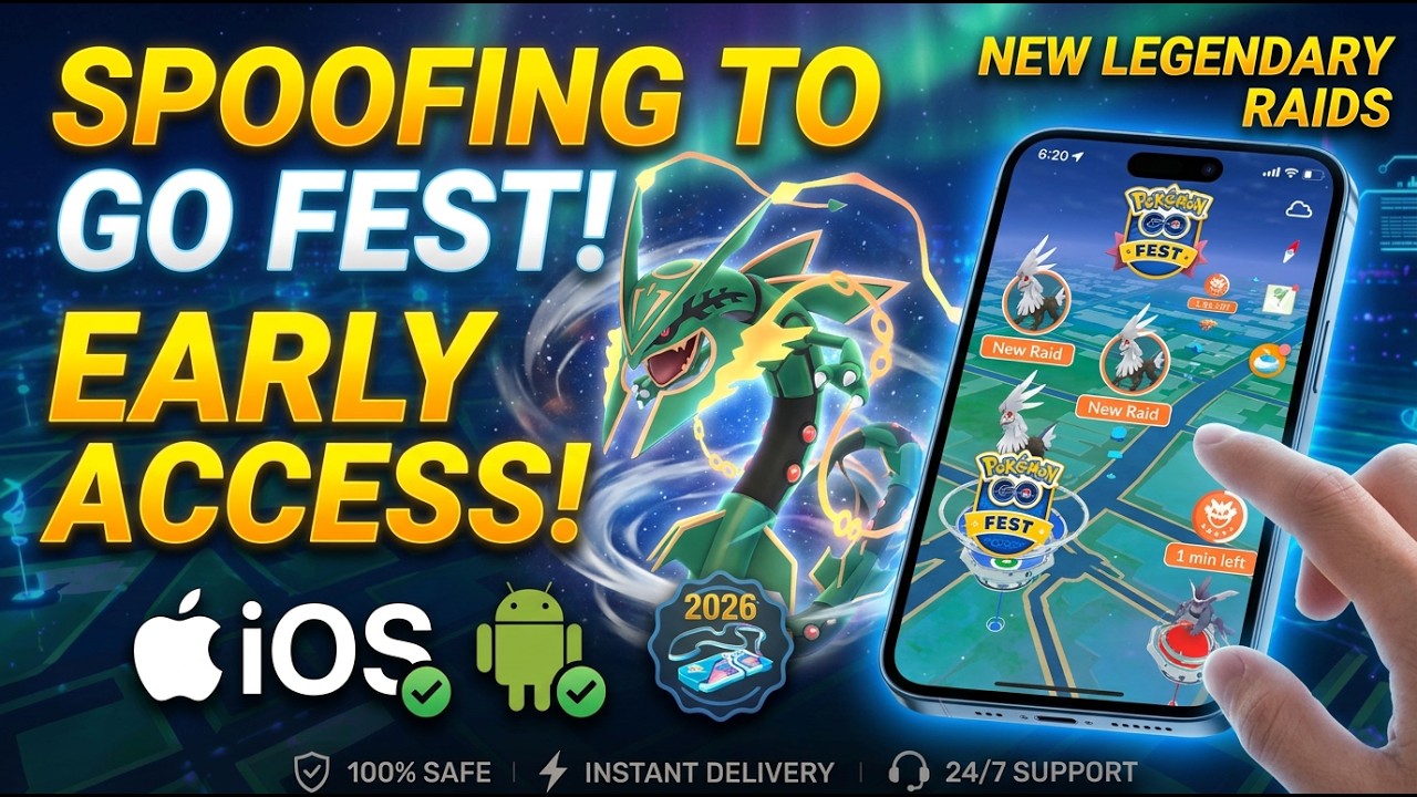SPOOFING TO GO FEST 2026 New Legendary Pokémon Raids | Pokémon GO