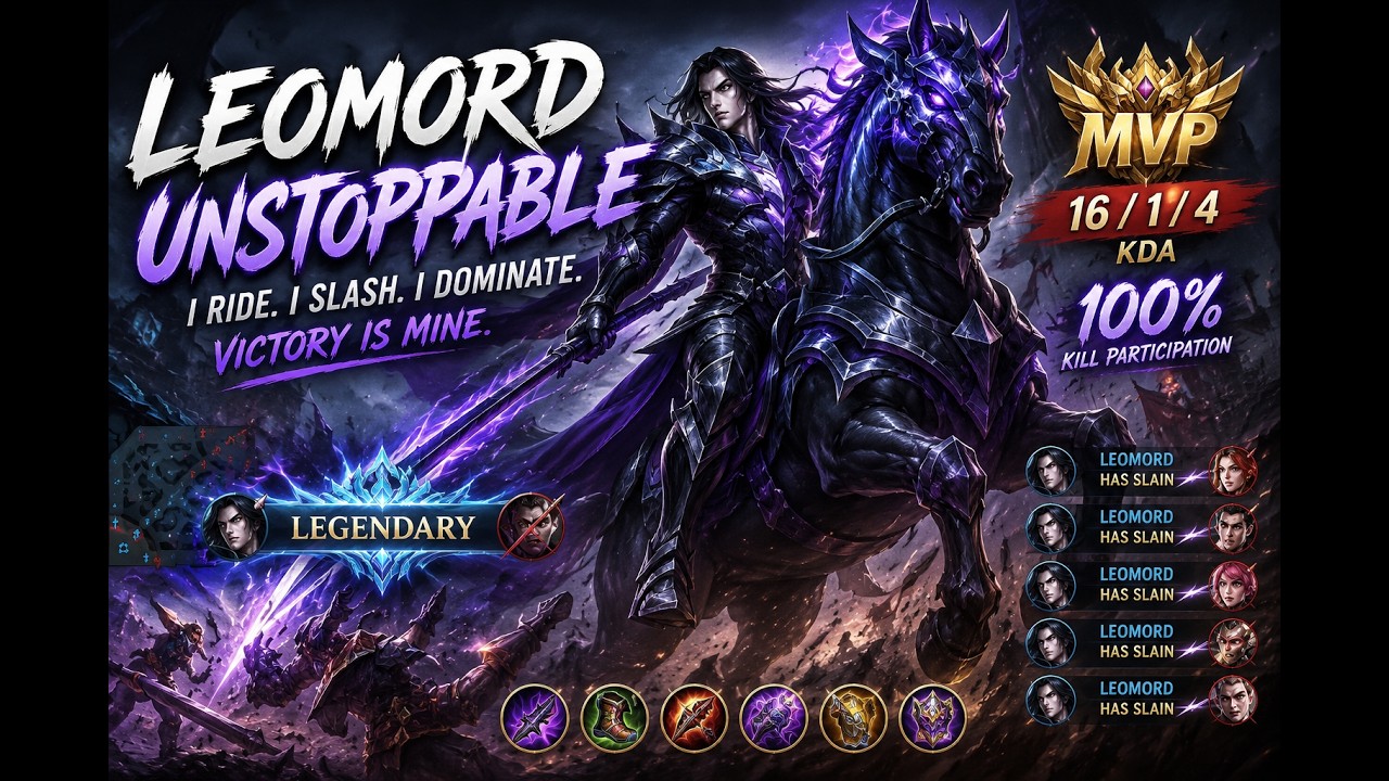 π₯ LEOMORD IS UNSTOPPABLE! π΄ INSANE DAMAGE & EPIC COMEBACK | Mobile Legends MLBB in NEFFEX song backdrop