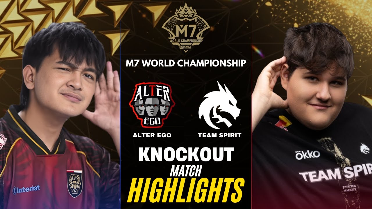 ALTER EGO vs TEAM SPIRIT HIGHLIGHTS M7 KNOCKOUT STAGE DAY 4 | AE vs TS backdrop
