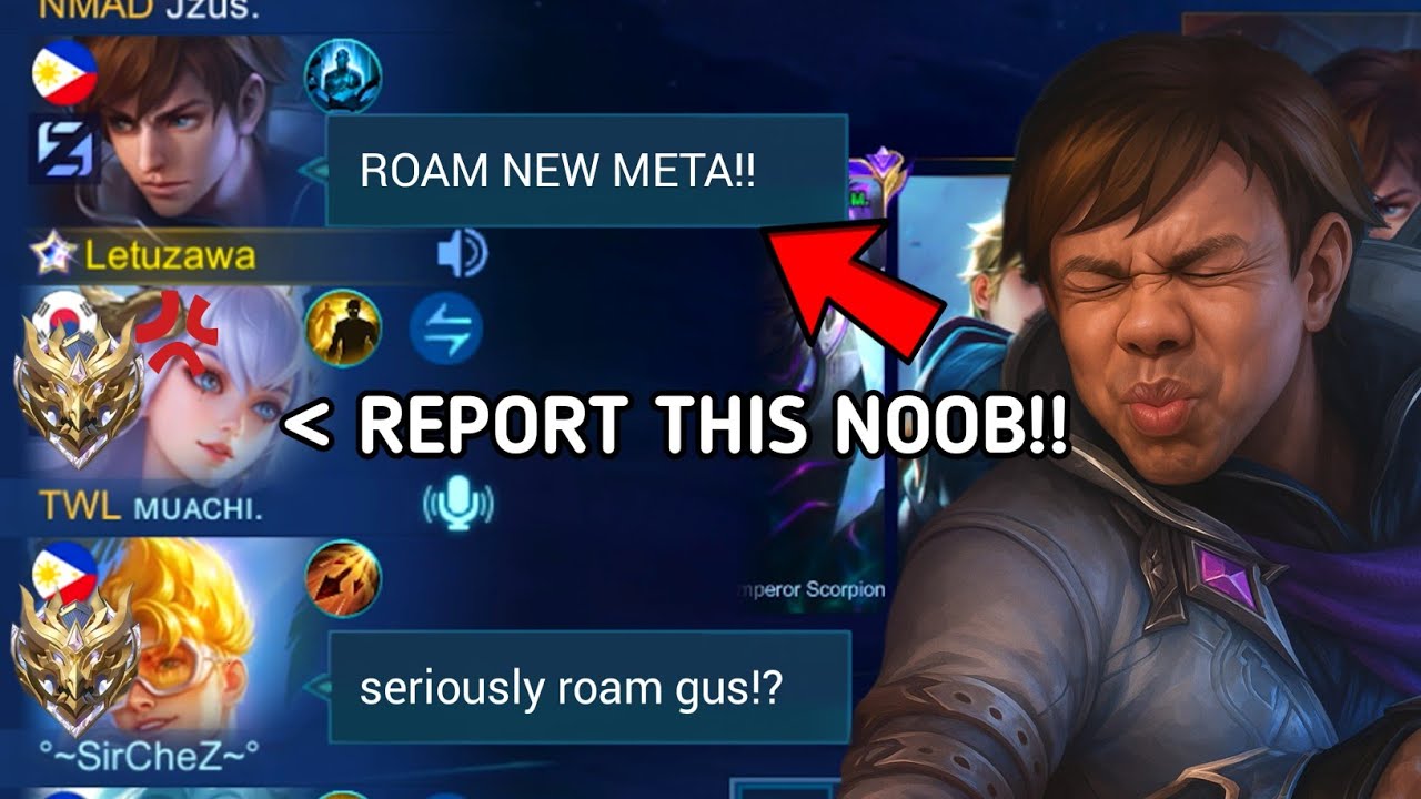 I PLAYED GUSION ROAM IN IMMORTAL RANK THEN THIS HAPPEN... backdrop