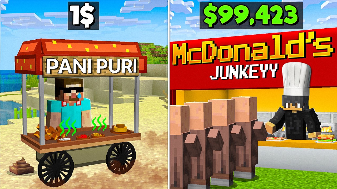 I Opened a BURGER SHOP in Minecraft! backdrop