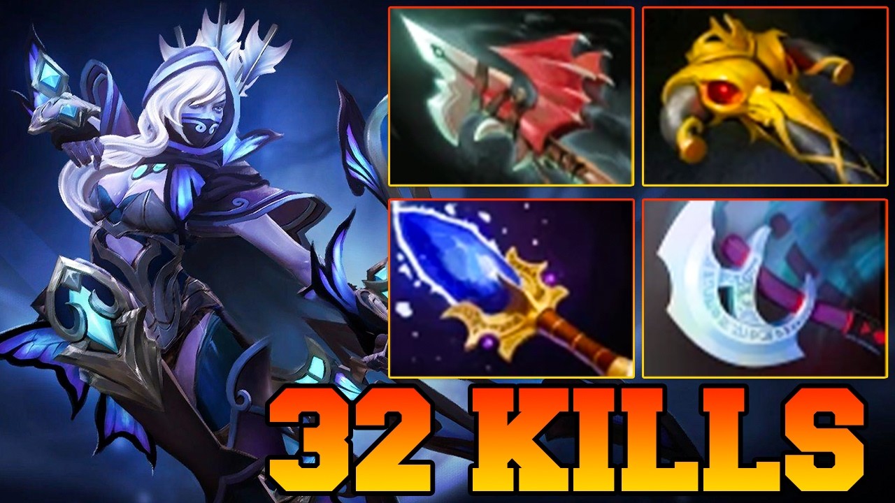 Drow Ranger Dota 2 !! Dota 2 Drow Ranger Pro Gameplay Build Carry Safelane 7.41 backdrop
