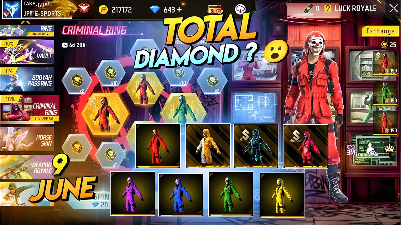 Criminal Bundle Event Free Fire 🤯🥳| free fire new event | ff new event | new event free fire backdrop