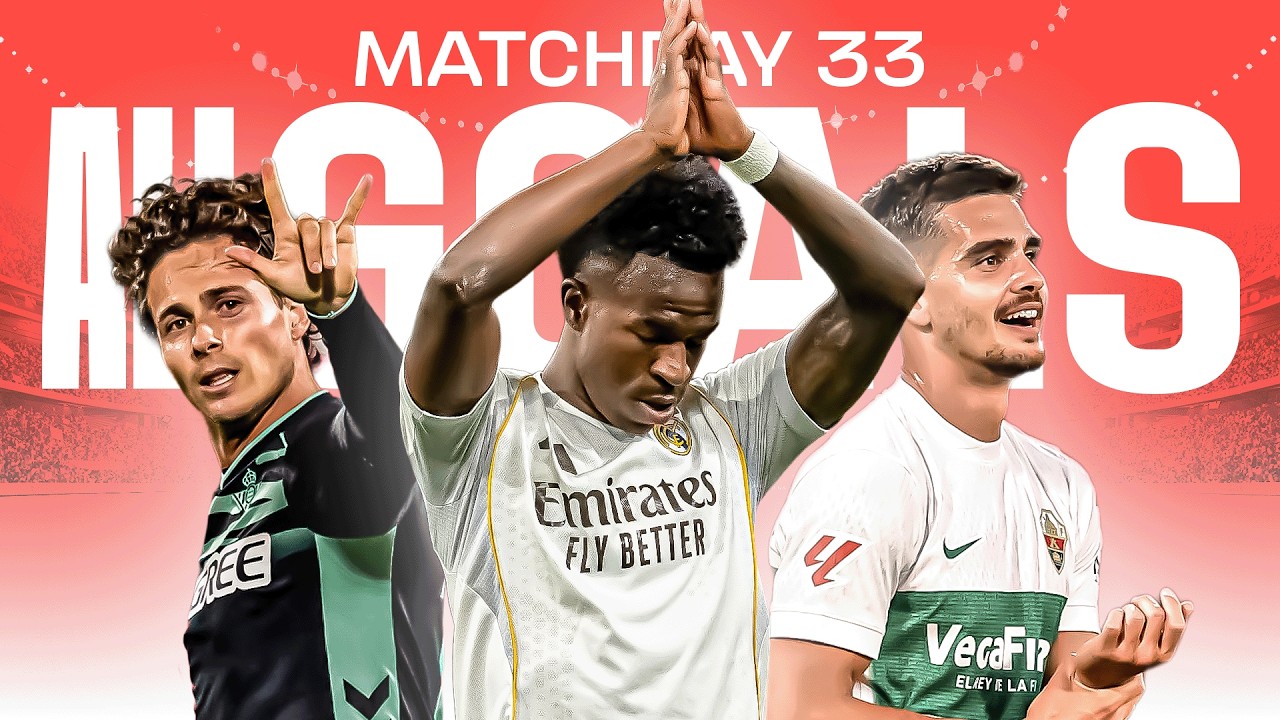 TODOS LOS GOLES de la JORNADA 33 de LALIGA EA SPORTS 2025/26 backdrop