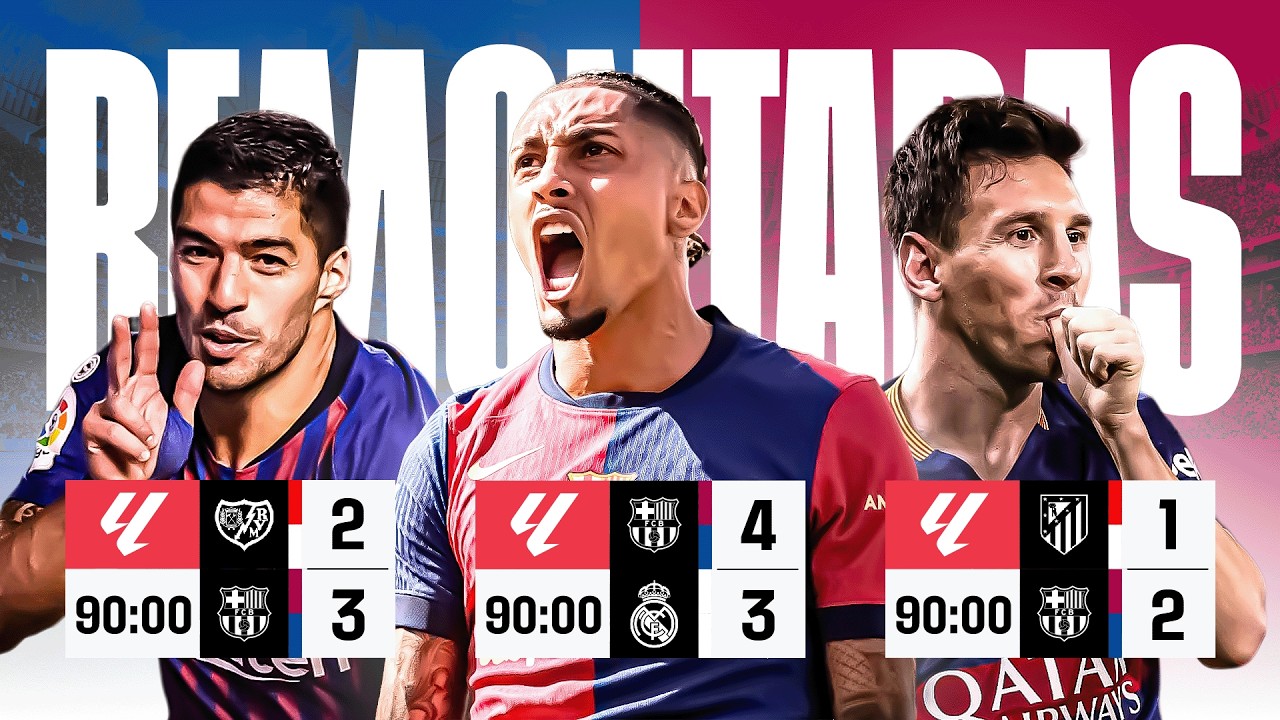 ¡Las MEJORES REMONTADAS del FC BARCELONA en LALIGA! 🔵🔴 | PARTE 2 backdrop