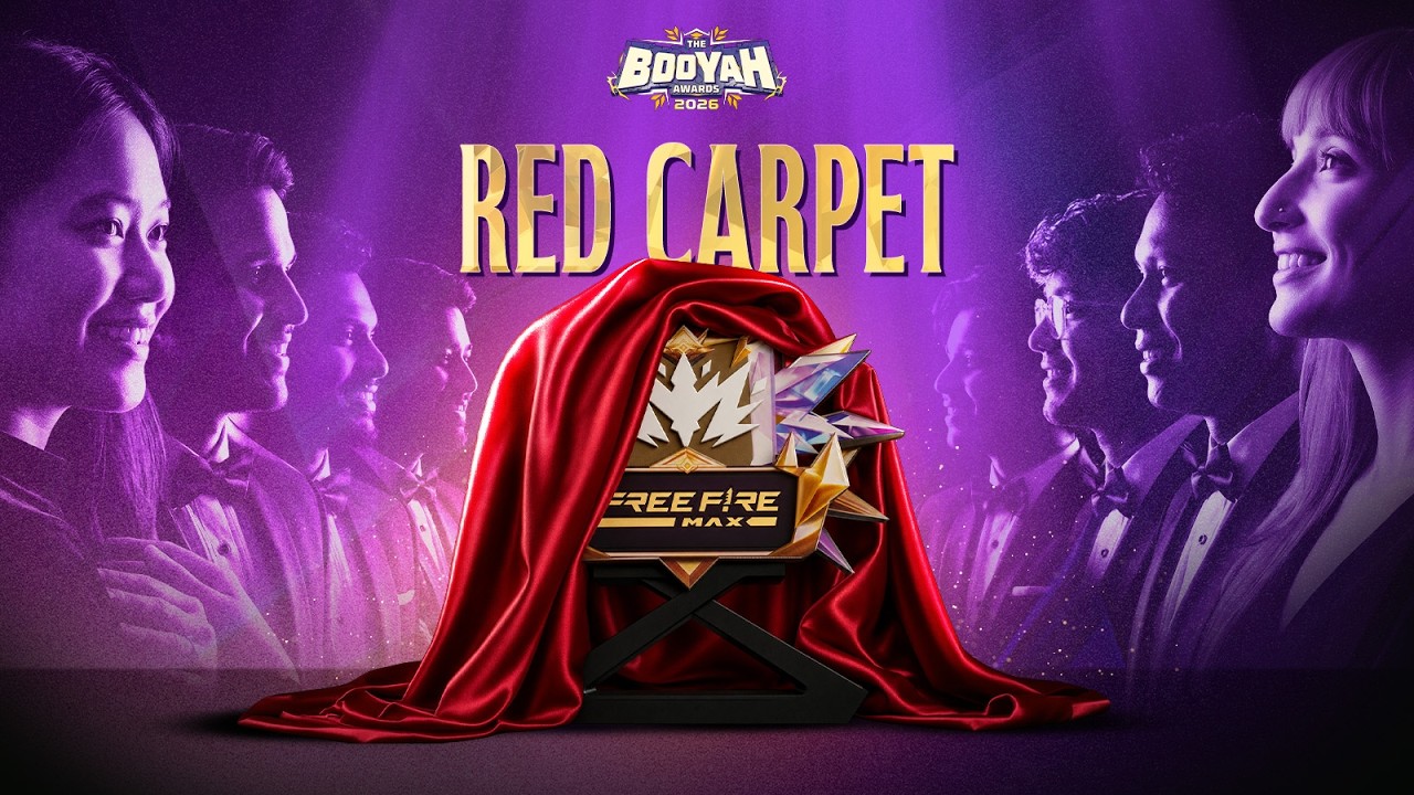 The Booyah Awards 2026 - Red Carpet | Free Fire MAX backdrop