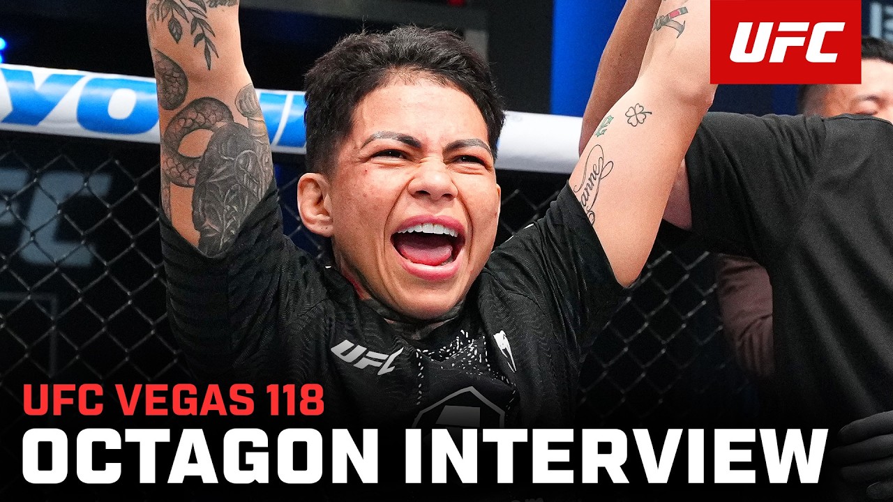 Ketlen Souza Octagon Interview | UFC Vegas 118 background