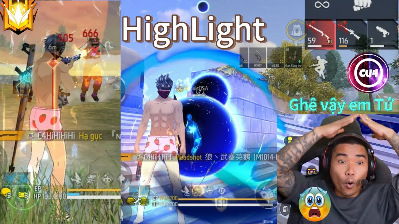 C4 HighLight Bác Gấu Trố Mắt l Cân 4 Quá Ghê Gớm! backdrop
