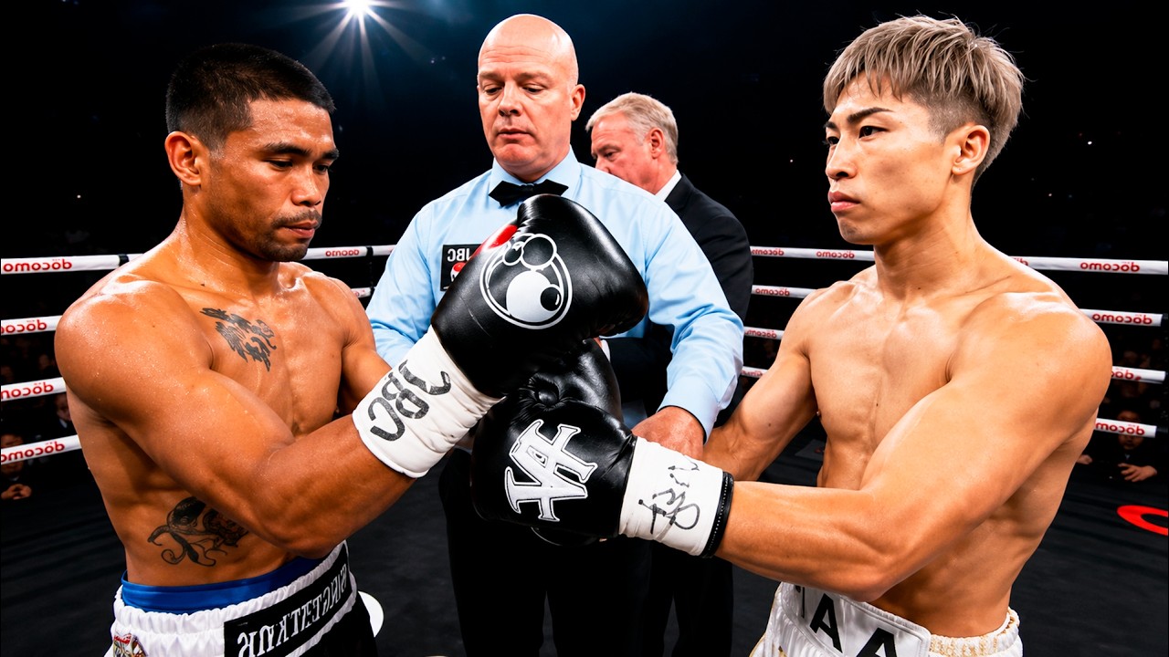 Marlon Tapales (Philippines) vs Naoya Inoue (Japan) | KNOCKOUT, BOXING fight, HD, 60 fps backdrop