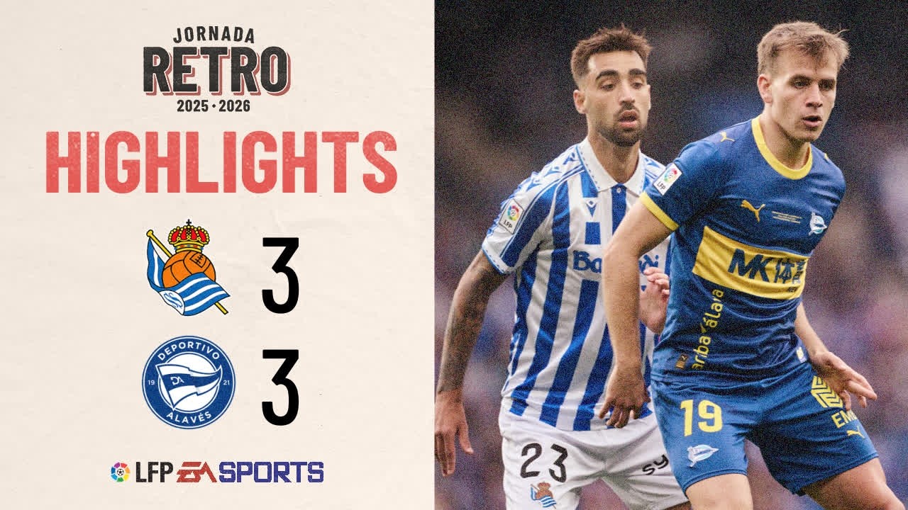 REAL SOCIEDAD 3 - 3 DEPORTIVO ALAVÉS | RESUMEN LALIGA EA SPORTS backdrop