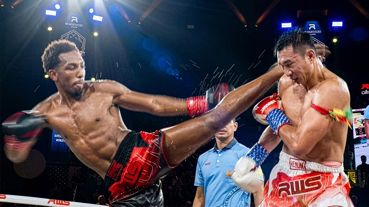 Petchmorakot Petchyindee vs. Dani Rodriguez | Rajadamnern Stadium 80th Anniversary | Full Fight backdrop