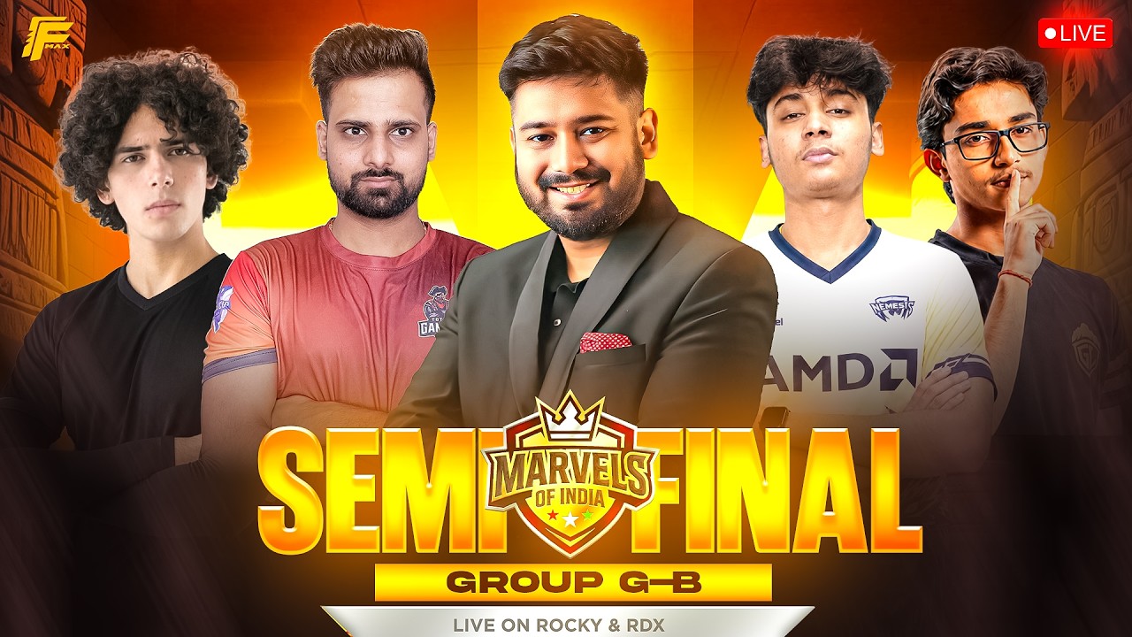 Semi Finals | Marvels of India S1 #freefire #freefirelive #gyangaming backdrop