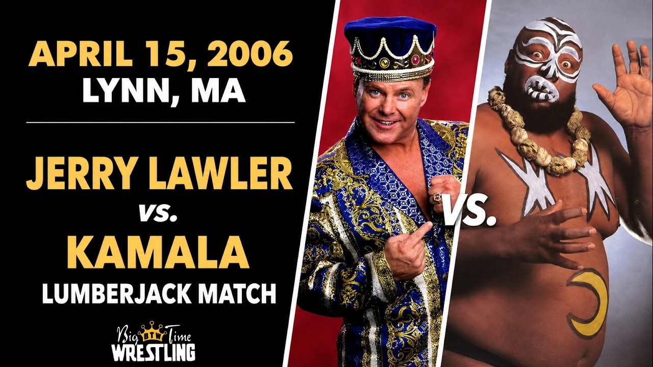 BTW's Debut Show: Jerry Lawler vs. Kamala – Classic Lumberjack Match from 2006 WWF WCW NWA TNA AEW backdrop