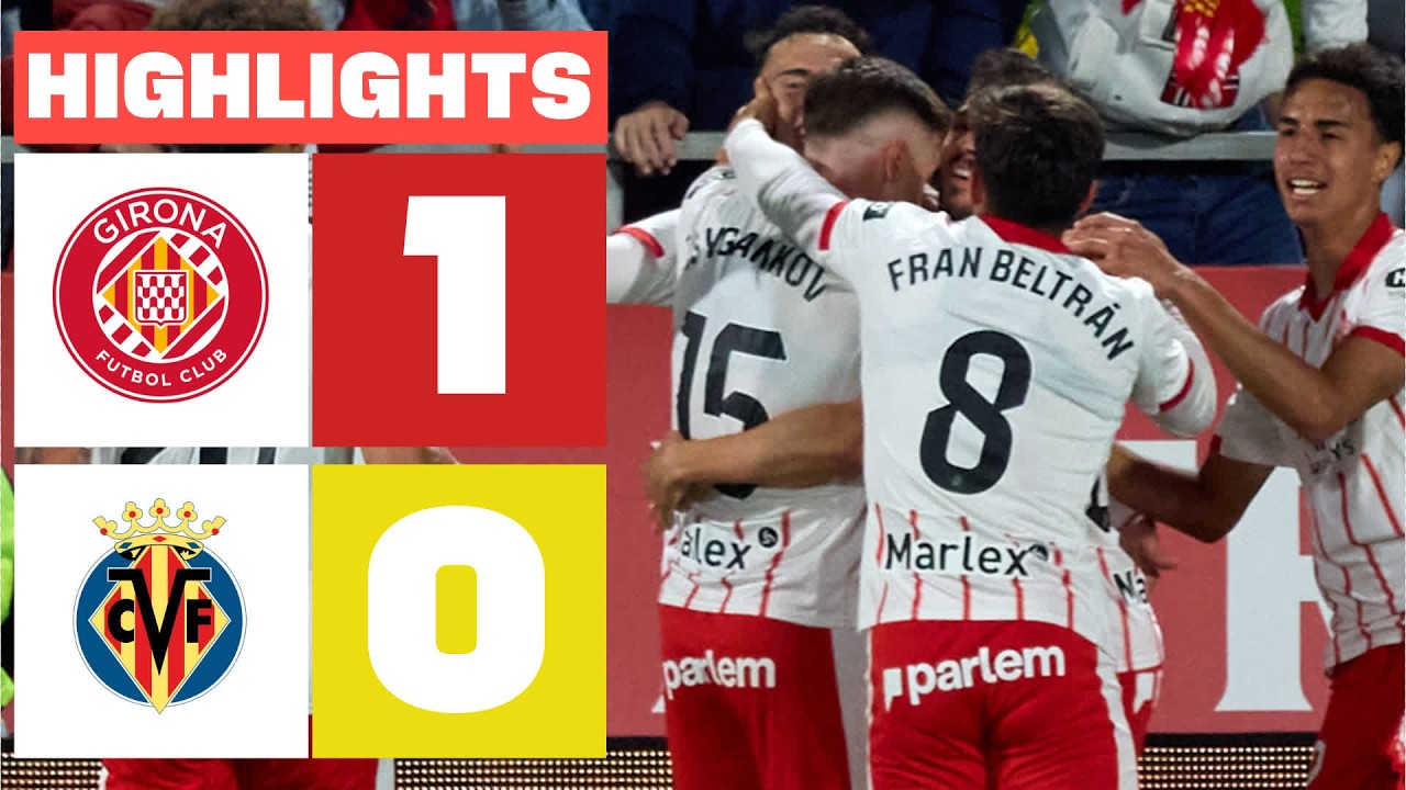 GIRONA FC 1 - 0 VILLARREAL CF | RESUMEN LALIGA EA SPORTS backdrop