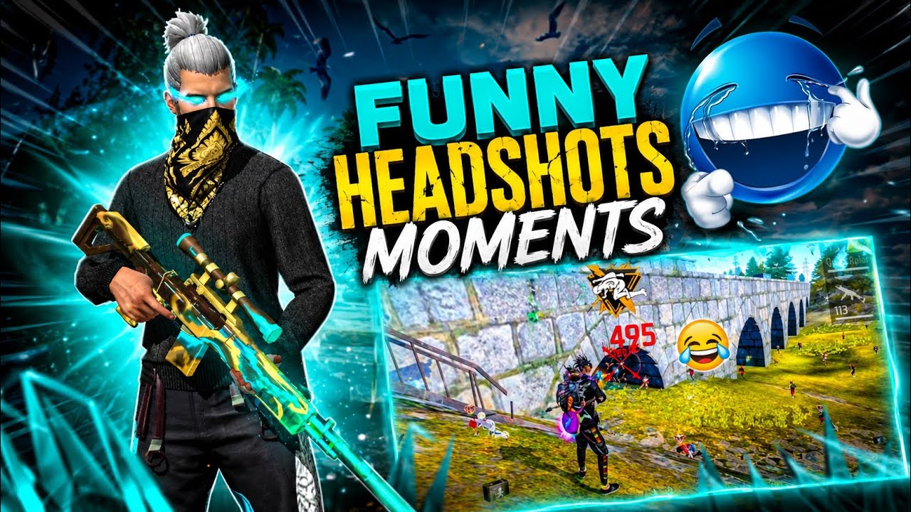 FREEFIRE FUNNY HEADSHOTS MOMENTS😂😂| 99% HEADSHOTS RATE - GARENA FREEFIRE backdrop