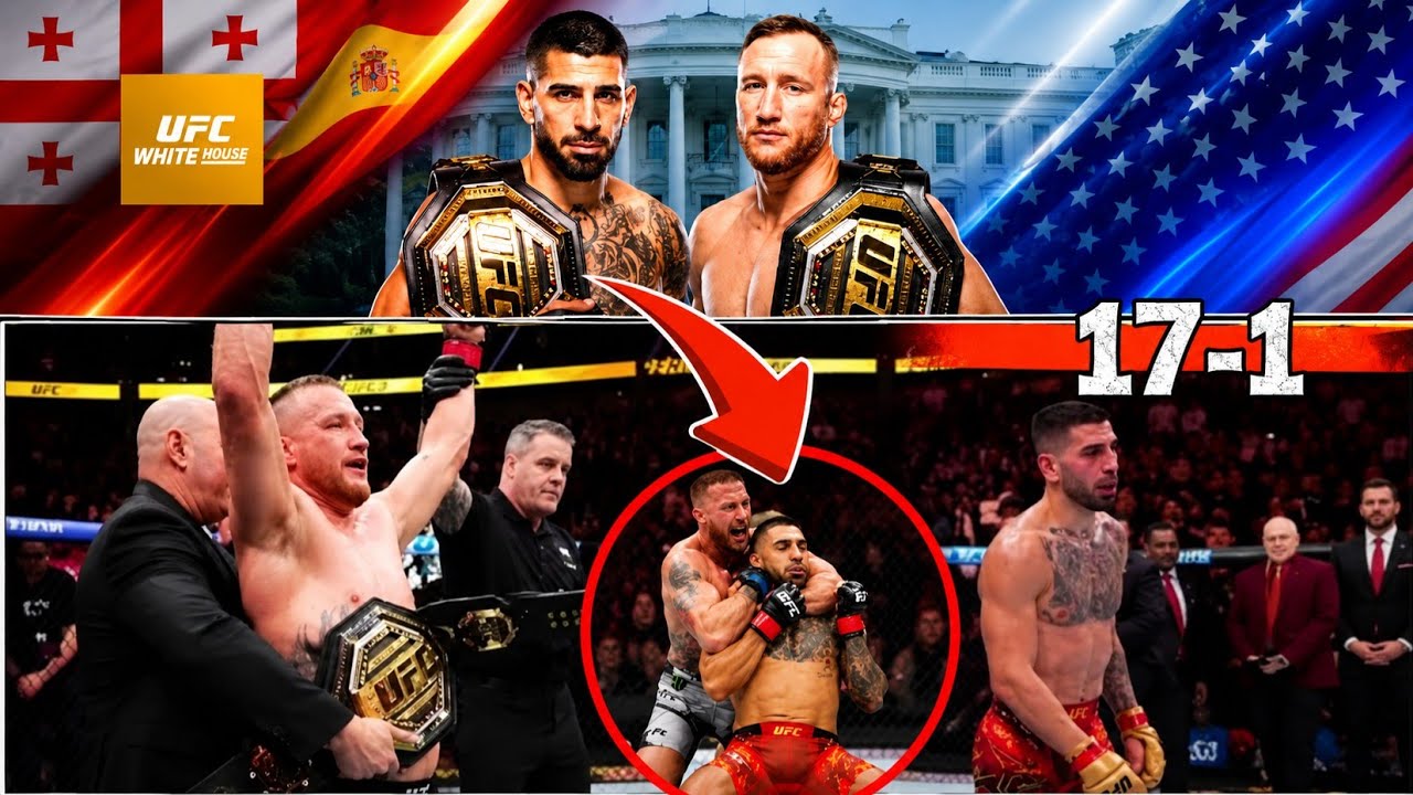 π₯ Justin Gaethje SHOCKS The World! Knocks Out Ilia Topuria At The White House