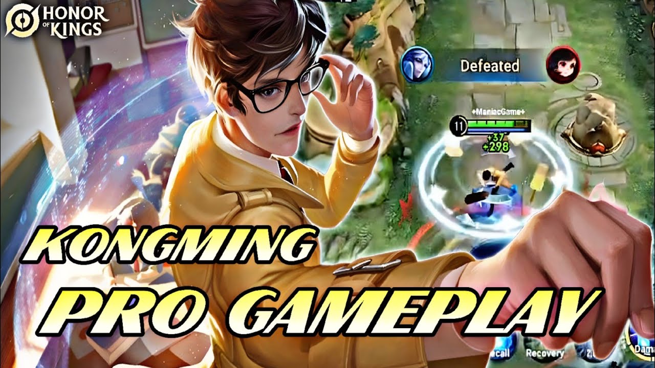 Honor Of Kings (HOK) Kongming Pro Gameplay - Top Hero Assassin | Epic Skin backdrop