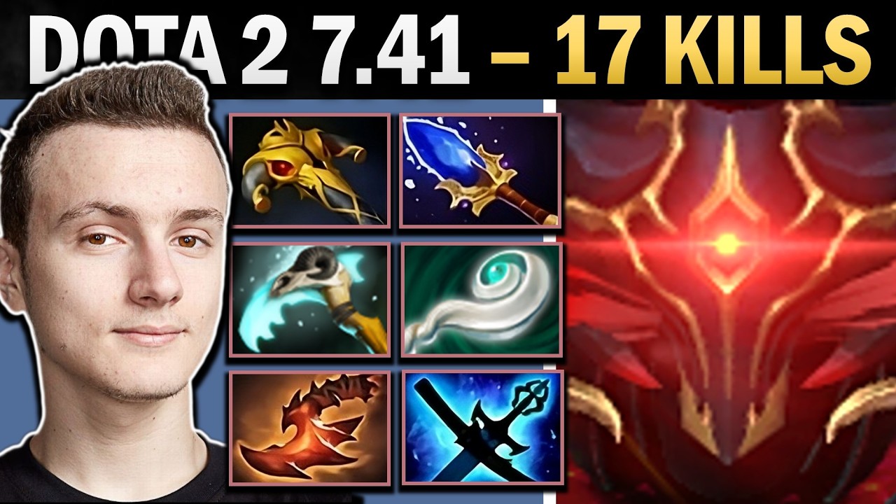 Shadow Fiend Dota 2 7.41 with 17 Kills and 3 Scepters - Dota 2 Gameplay backdrop
