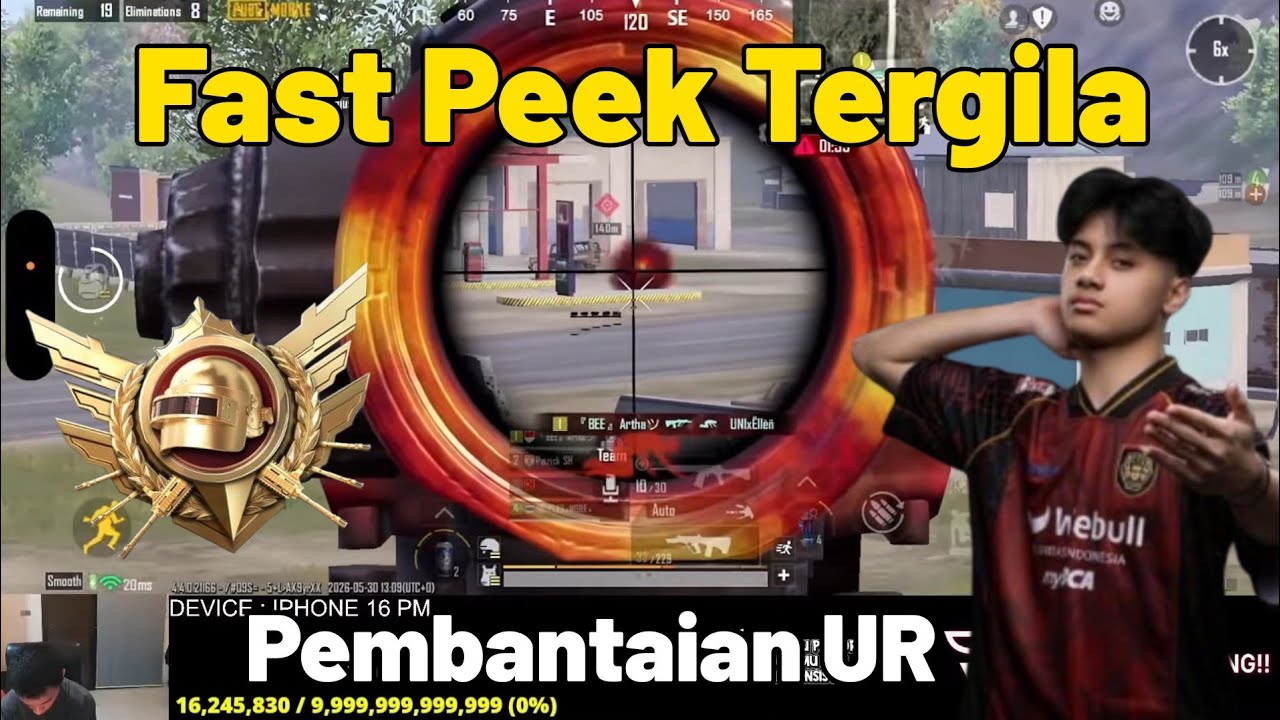 Gameplay RosemaryЁЯе╢ Fast Peek Tergila + Aim Lurus | PUBG MOBILE backdrop