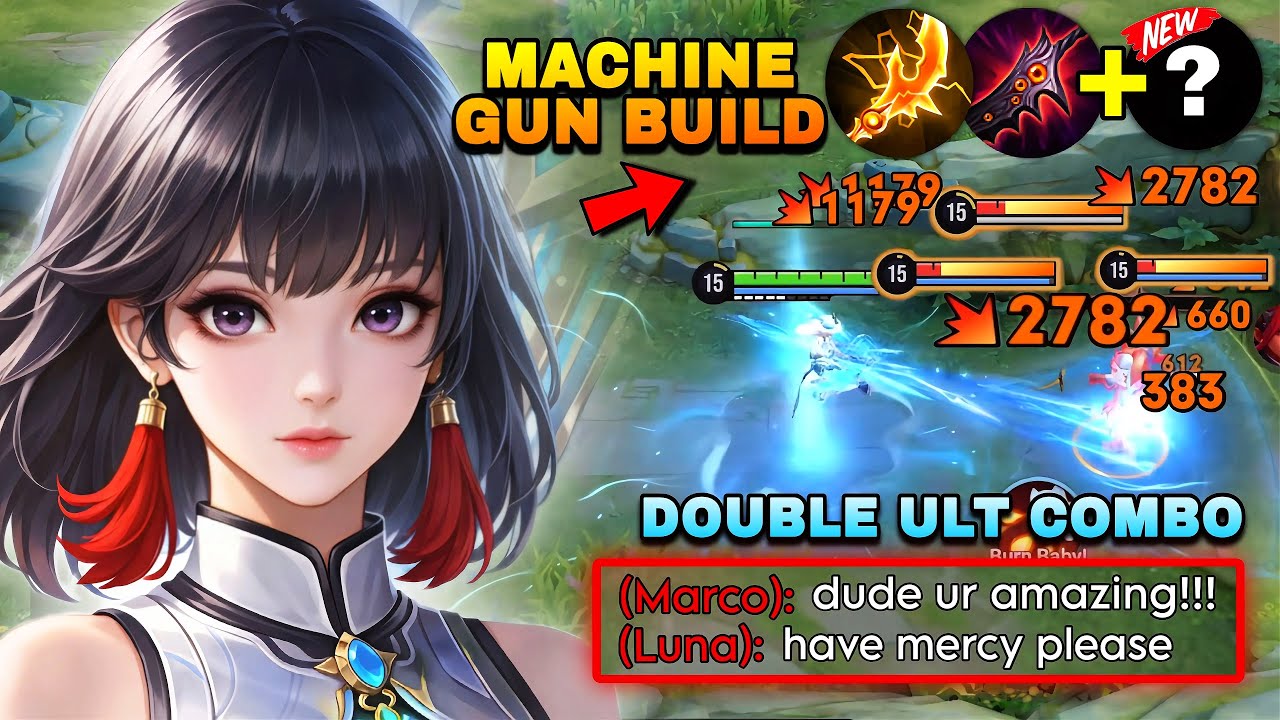 TOP 1 FLOWBORN DOUBLE ULT COMBO + MACHINE GUN BUILD IS TOO OP IN HIGH RANK! | HONOR OF KINGS backdrop
