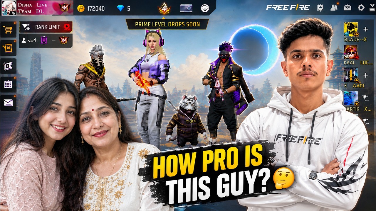 CUTE V BADGE GRIL STREAMER VS KAAL YT ON CS RANKED๐ฑ 1 VS 4 ๐ฟ GARENA FREE FIRE