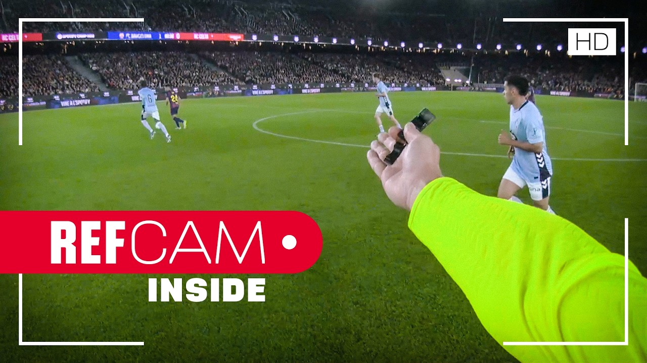 PRIMER PARTIDO de la REFCAM en LALIGA backdrop