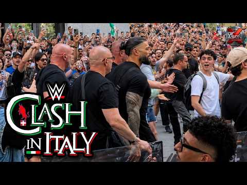 FANS MOB ROMAN REIGNS! THE CRAZY SCENES AFTER CLASH IN ITALY! backdrop