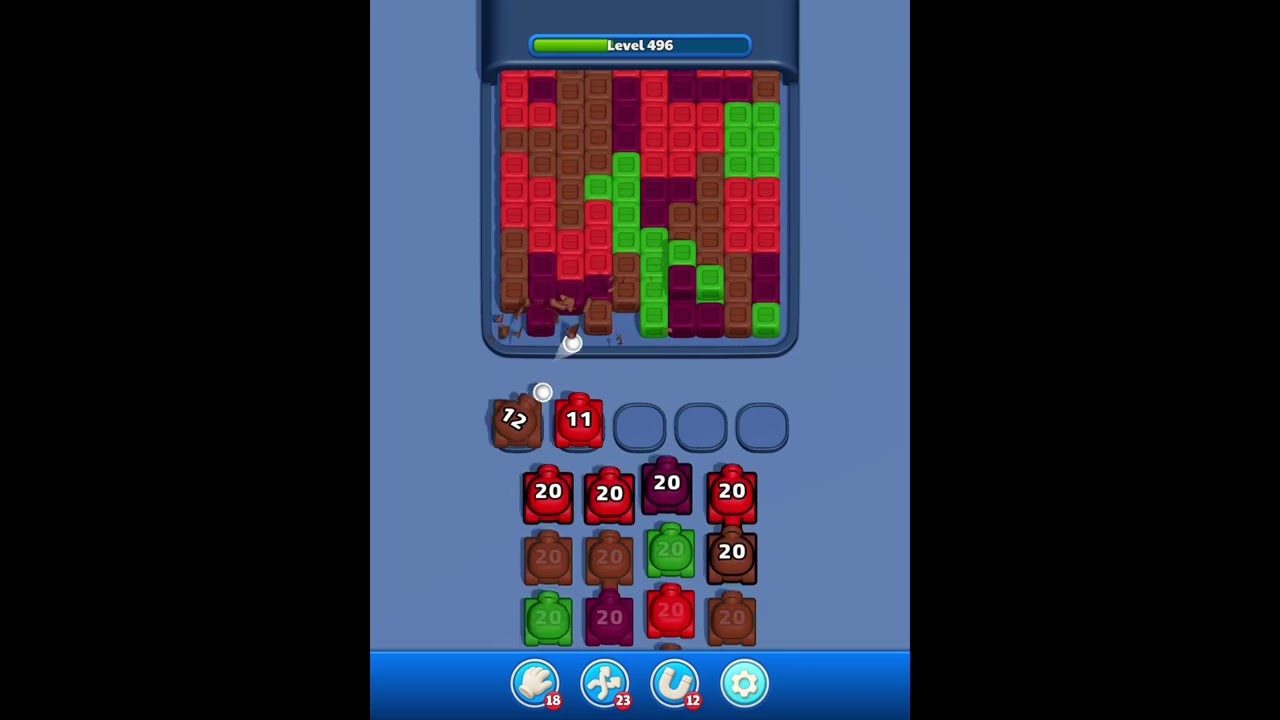 Color Block Crush Levels 491-492-493-494-495-496-497-498-499-500 background