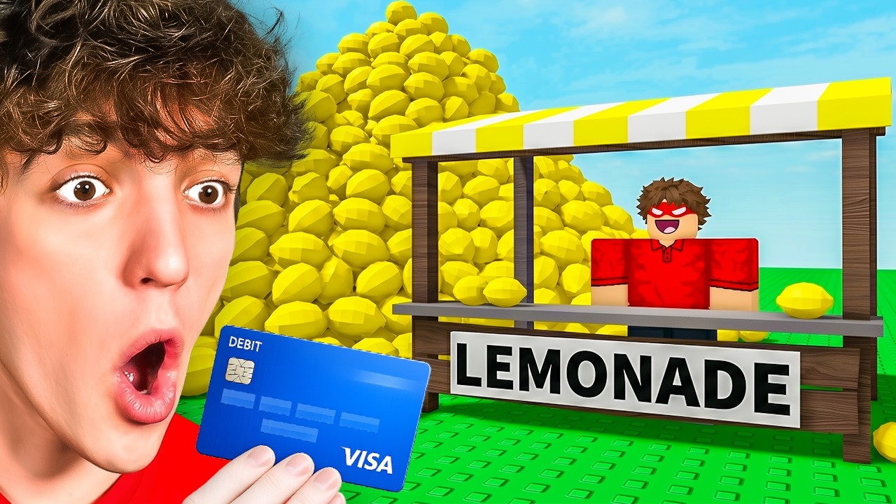 Spending $9,043,277 To Build The BIGGEST LEMONADE STAND In Roblox!