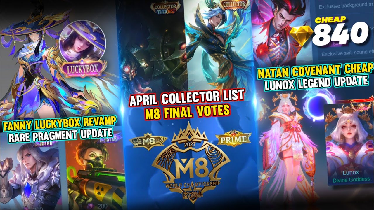 FANNY LB REVAMP | FREYA M8 SKIN | GROCK APRIL COLLECTOR TITANS | LUNOX LEGEND UPDATE AND MORE backdrop
