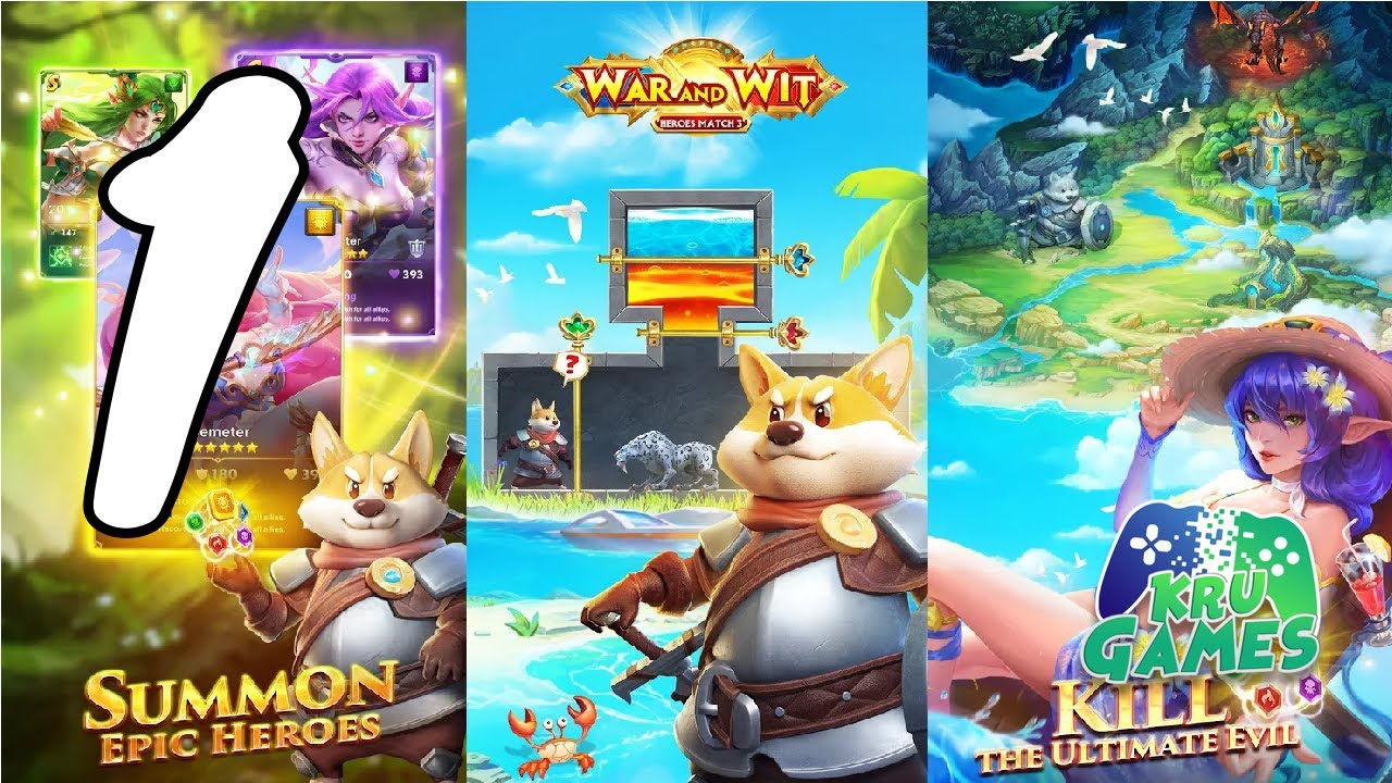 War and Wit: Heroes Match 3 Gameplay Walkthrough #1 (Android, IOS)