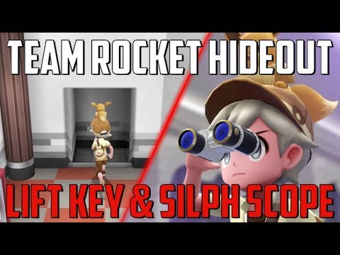 Defeat Team Rocket Hideout Quickly! Lift Key & Silph Scope: Pokemon Let's Go backdrop