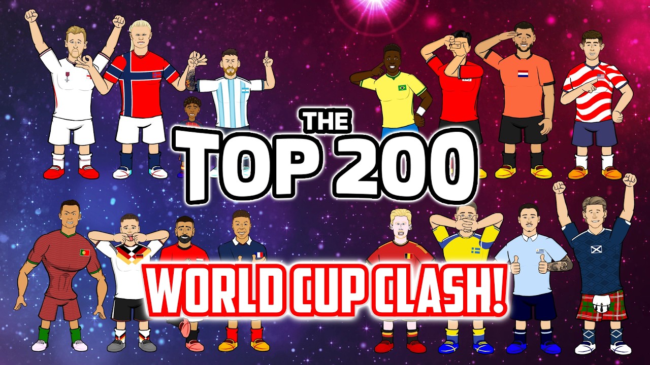 WORLD CUP CLASH🏆 The Top 200 World Football Stars! backdrop