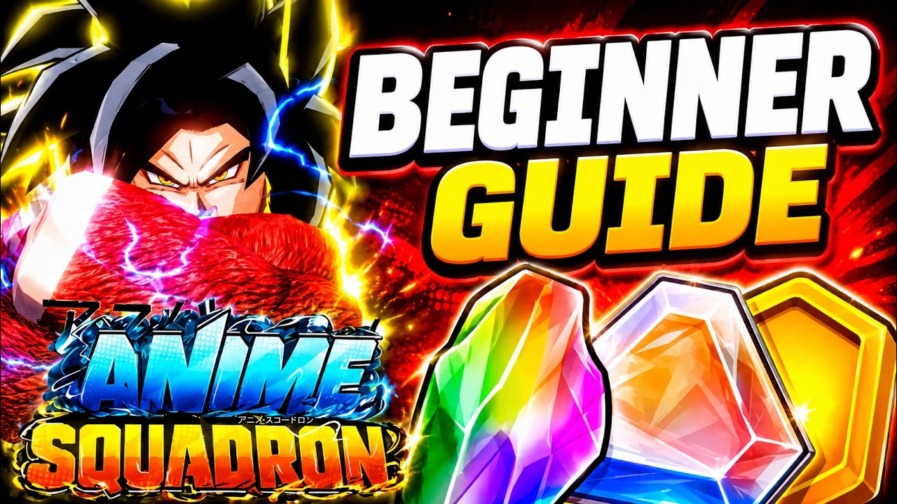 BEST COMPLETE BEGINNER'S GUIDE For Anime Squadron!! Gem, Gold, Rerolls Farm!! (Roblox)