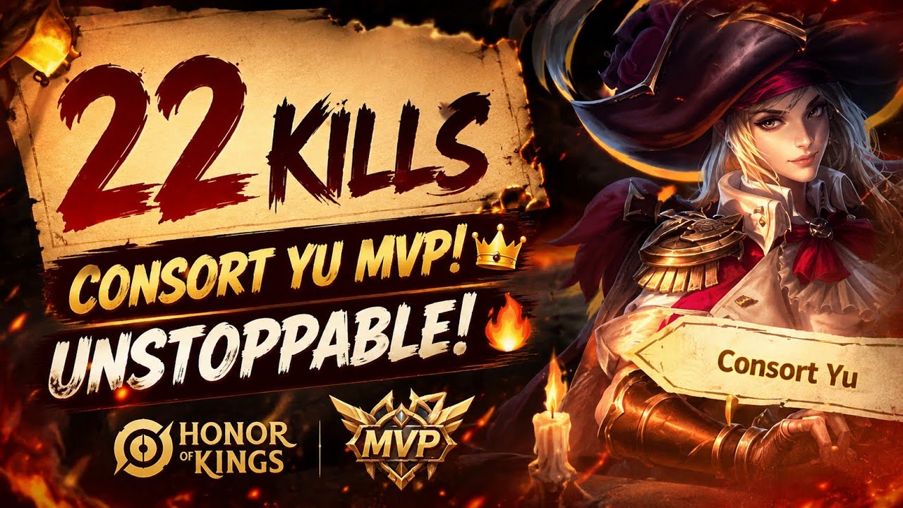 Godlike Consort Yu Gameplay 🔥 22 Kills Highlight Montage | HOK backdrop