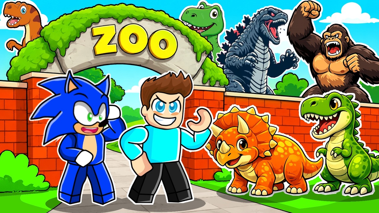I OPENED A ZOO FOR DINOSAURS IN ROBLOX !!