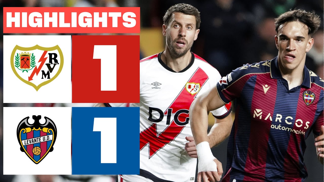 RAYO VALLECANO 1 - 1 LEVANTE UD | RESUMEN LALIGA EA SPORTS