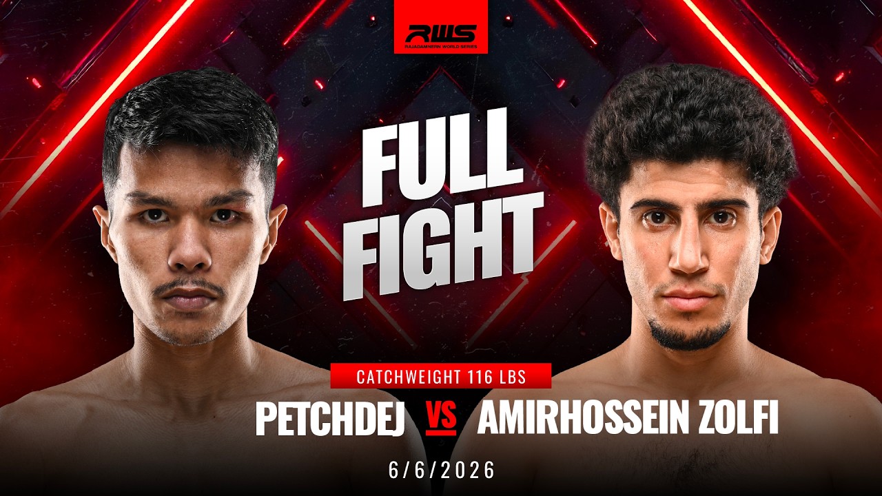 Full Fight l Petchdej vs Amirhossein Zolfi l เพชรเดช vs อาเมียร์ฮอสเซน โซลฟี l RWS backdrop