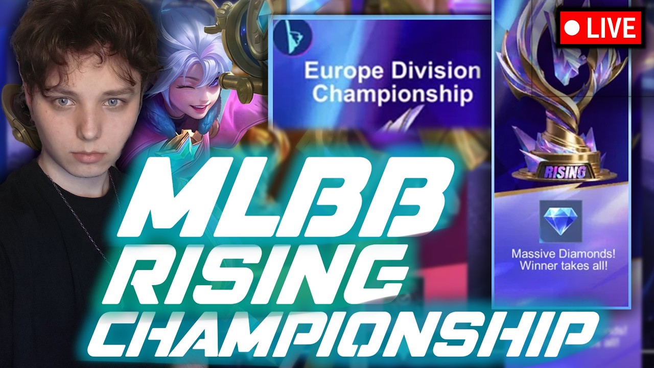 🔴Top 32 - Top 8 Europe Rising(7pm start) | Live Mobile Legends !commands