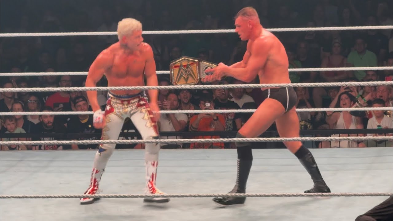 Cody Rhodes vs Gunther WWE Title FULL MATCH - #WWE Florence June 7, 2026 background