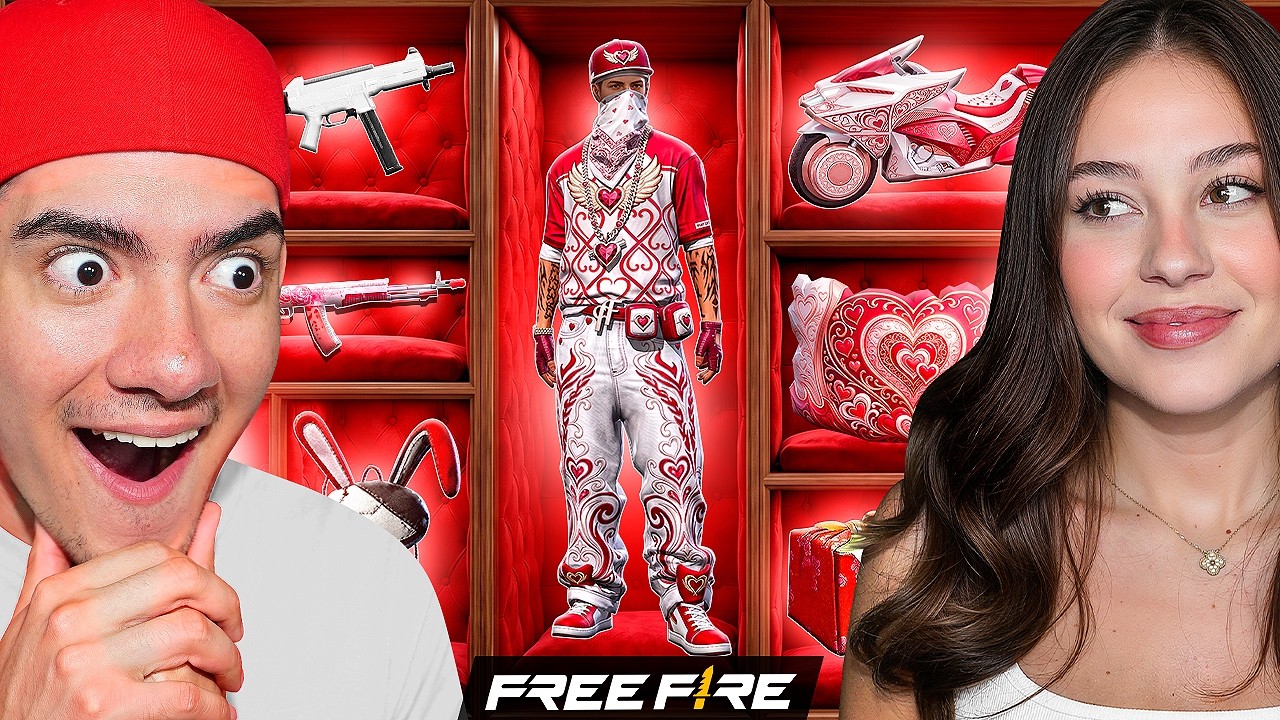 SOLO PUEDO USAR COSAS de AMOR en FREE FIRE con MI NOVIA !! - TheDonato