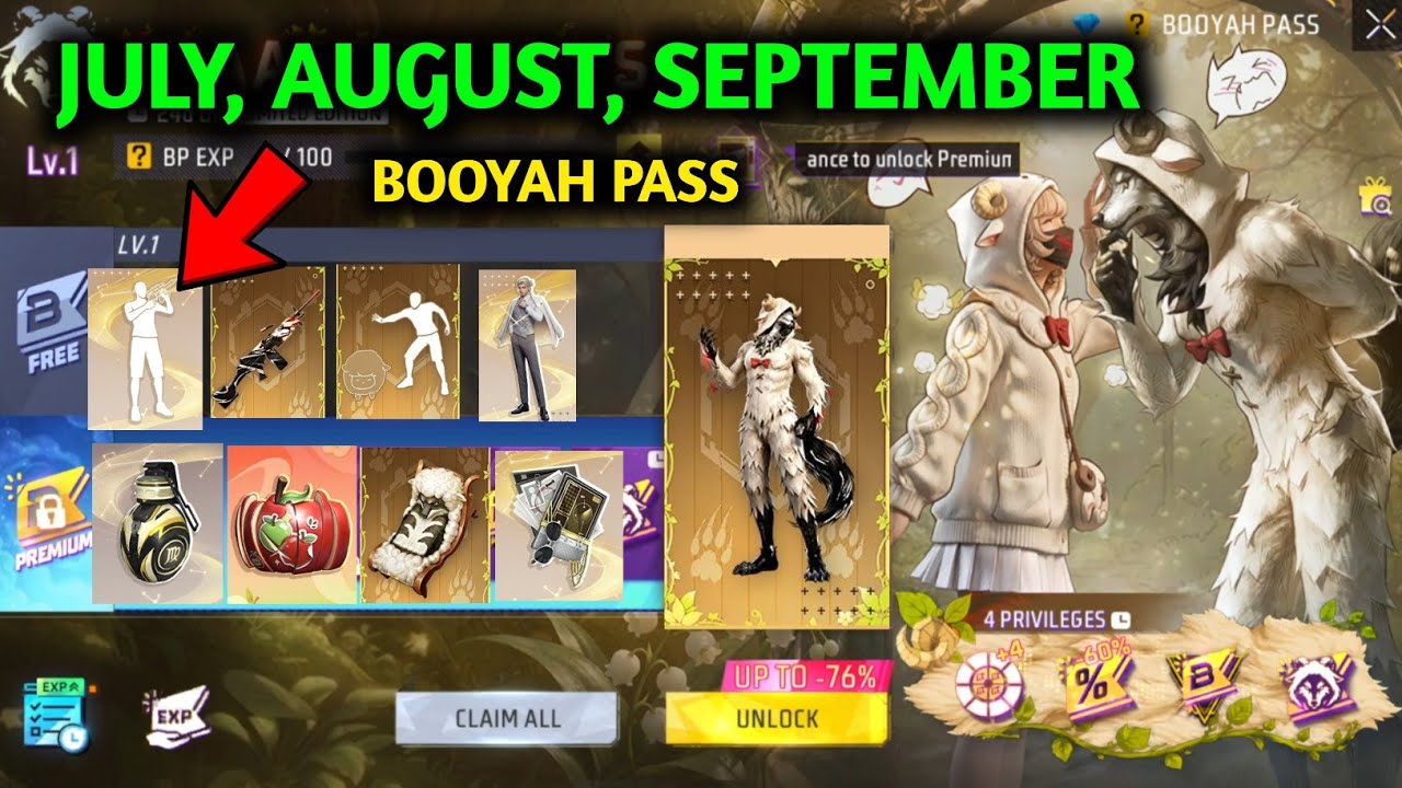 July August September Booyah Pass Full video 😱 Free Fire 9th Anniversary Event & Exclusive Update backdrop