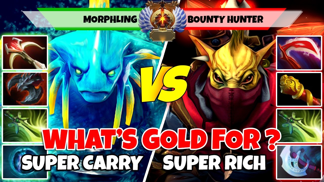 MORPHLING (Carry) vs BOUNTY HUNTER (Carry) - Epic Battle Of Immortal Rank Dota 2 Players - Z Dota 2