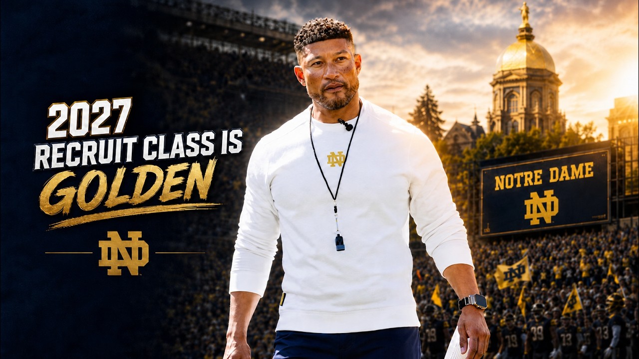 Notre Dame 2027 Recruiting Class Is LOADED☘️| The Future Looks Golden #notredame #goirish