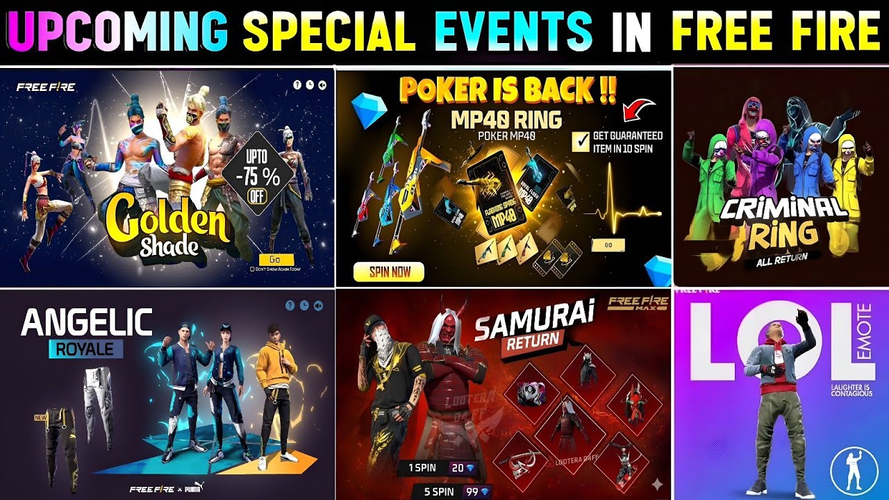 Golden Shade Bundle Return Date 🤯💥 | Poker Mp40 Return 2026 | Free Fire New Event | Ff New Event backdrop