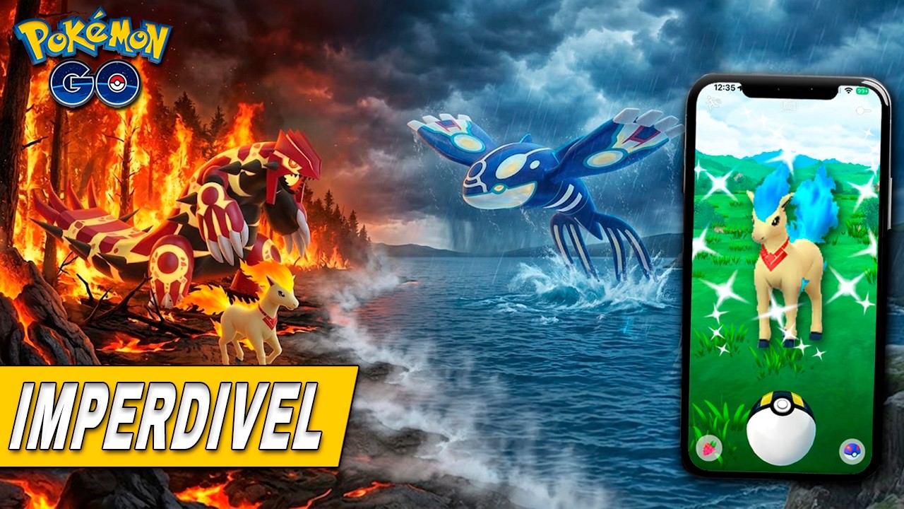 O Novo Evento é a ULTIMA CHANCE de Conseguir Groudon Primal no Pokemon GO - Missão de Candela backdrop