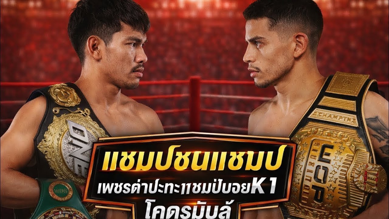 แชมป์ชนแชมป์ เพชรดำปะทะแชมป์มวยK1 โคตรมันส์ เพชรดํา เพชรยินดีอะคาเดมี่ vs Tomas Aguirre backdrop