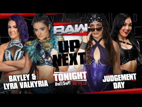 Bayley, Lyra valkyria vs judgement day WWE Raw May 25 2026