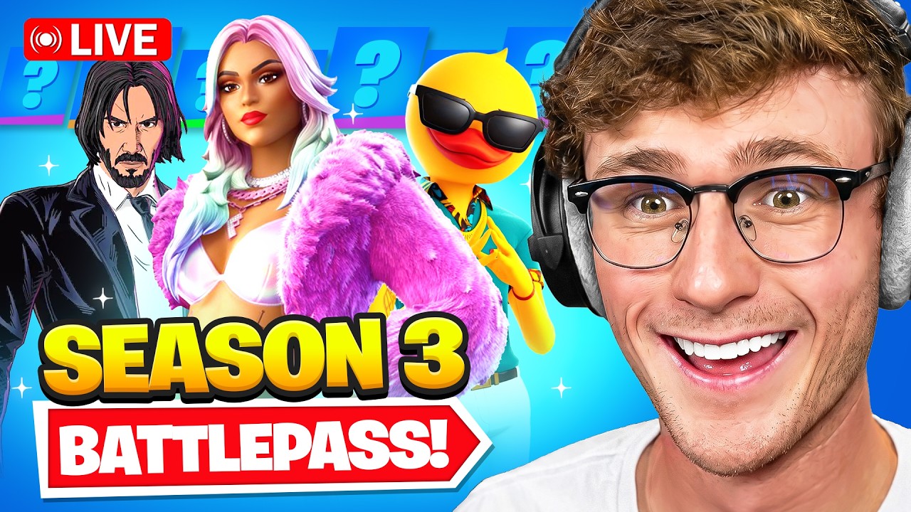 🔴*NEW* FORTNITE SEASON 3 UPDATE GAMEPLAY!! NEW MAP, BATTLE PASS & MORE! (LIVE)