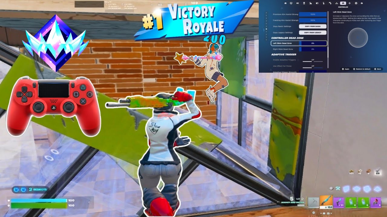 *UPDATE* Peterbot Controller Settings for FAST Mechanics ⚡+ Fortnite Reload Gameplay PS4 Controller background